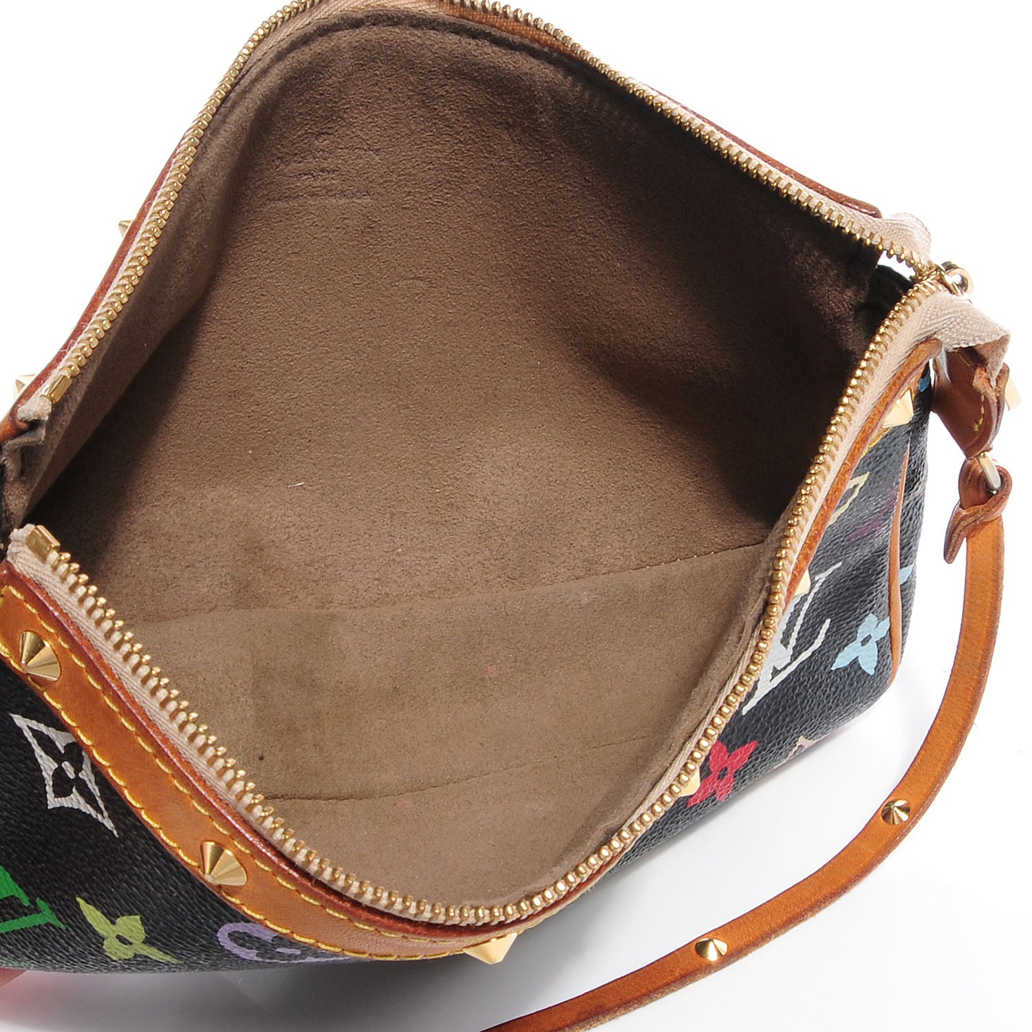 Louis Vuitton Monogram Multicolor Pochette Accessories Black 6 of 7