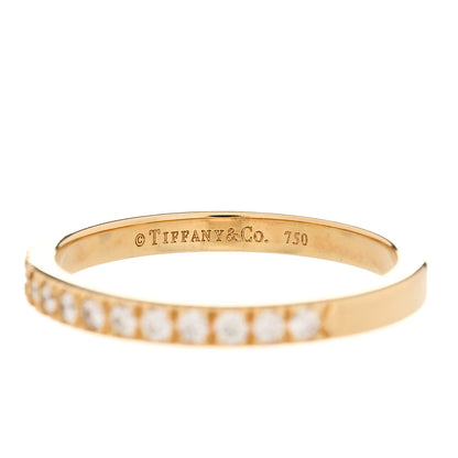 Tiffany 18K Yellow Gold Diamond Novo Half Circle Band Ring 52 6 4 of 4