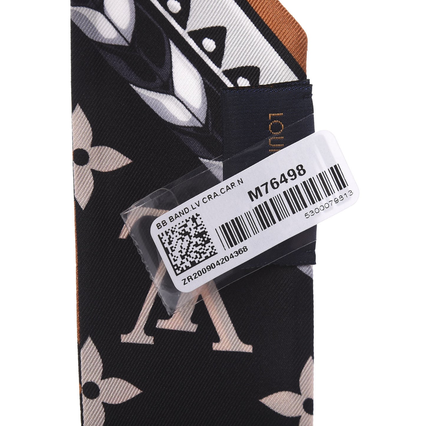 Silk Monogram LV Crafty Bi Color BB Bandeau Caramel Black