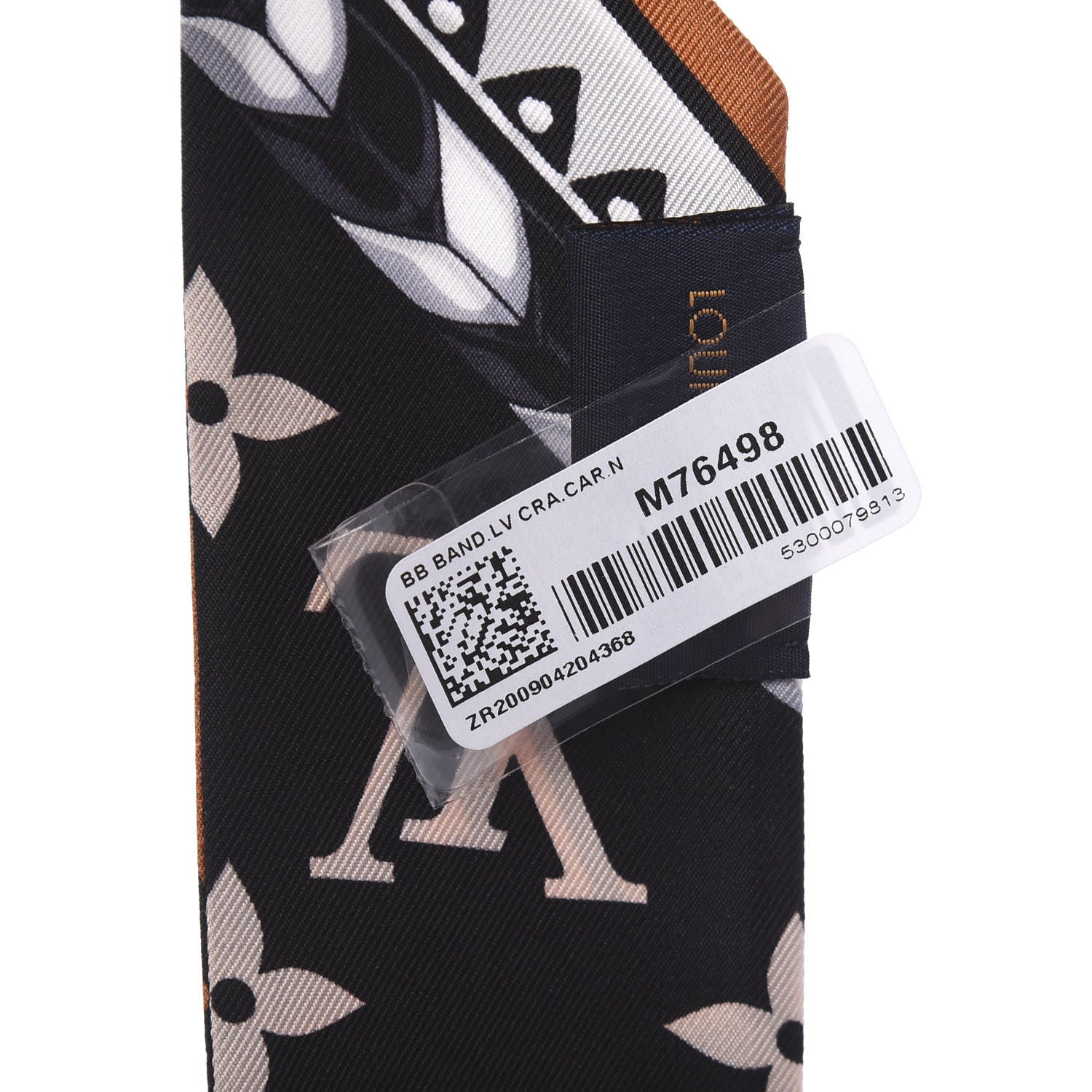 Louis Vuitton Silk Monogram LV Crafty Bi Color BB Bandeau Caramel Black 2 of 4