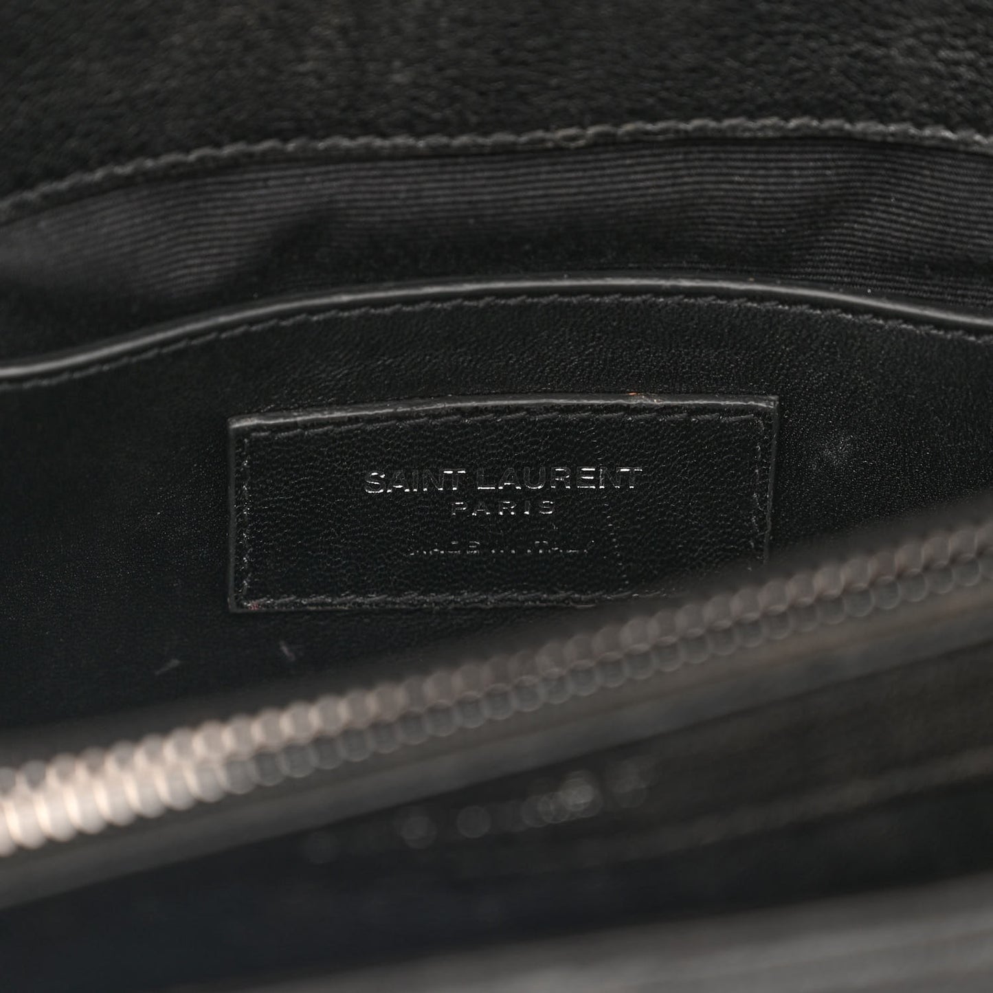 Calfskin Matelasse Diamond Quilted Monogram Medium College Bag Black