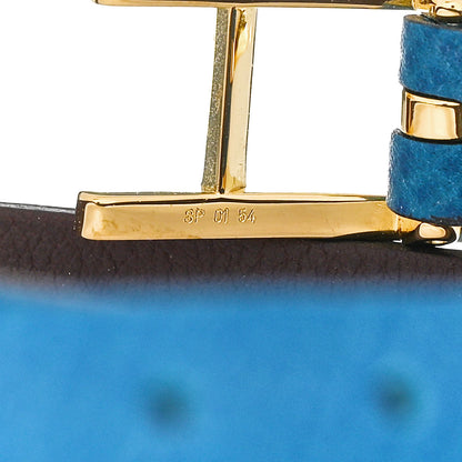 Hermes Epsom Swift Behapi Double Tour Bracelet XS Bleu Izmir Rouge H 5 of 6