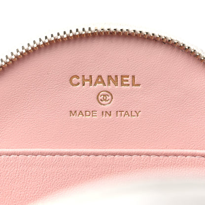 Chanel Lambskin Quilted Round Handle With Care Vanity With Chain White 7 of 10