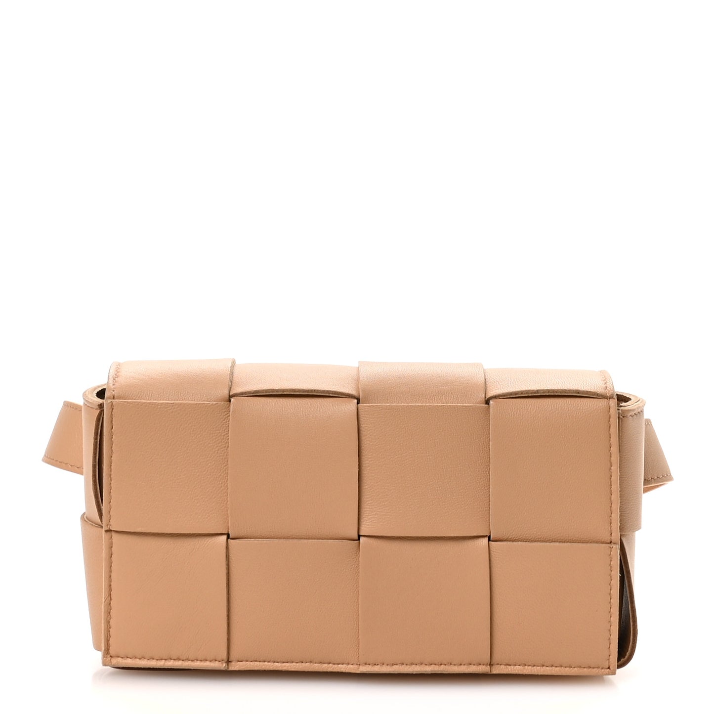 Nappa Maxi Intreccio The Belt Cassette Bag Almond