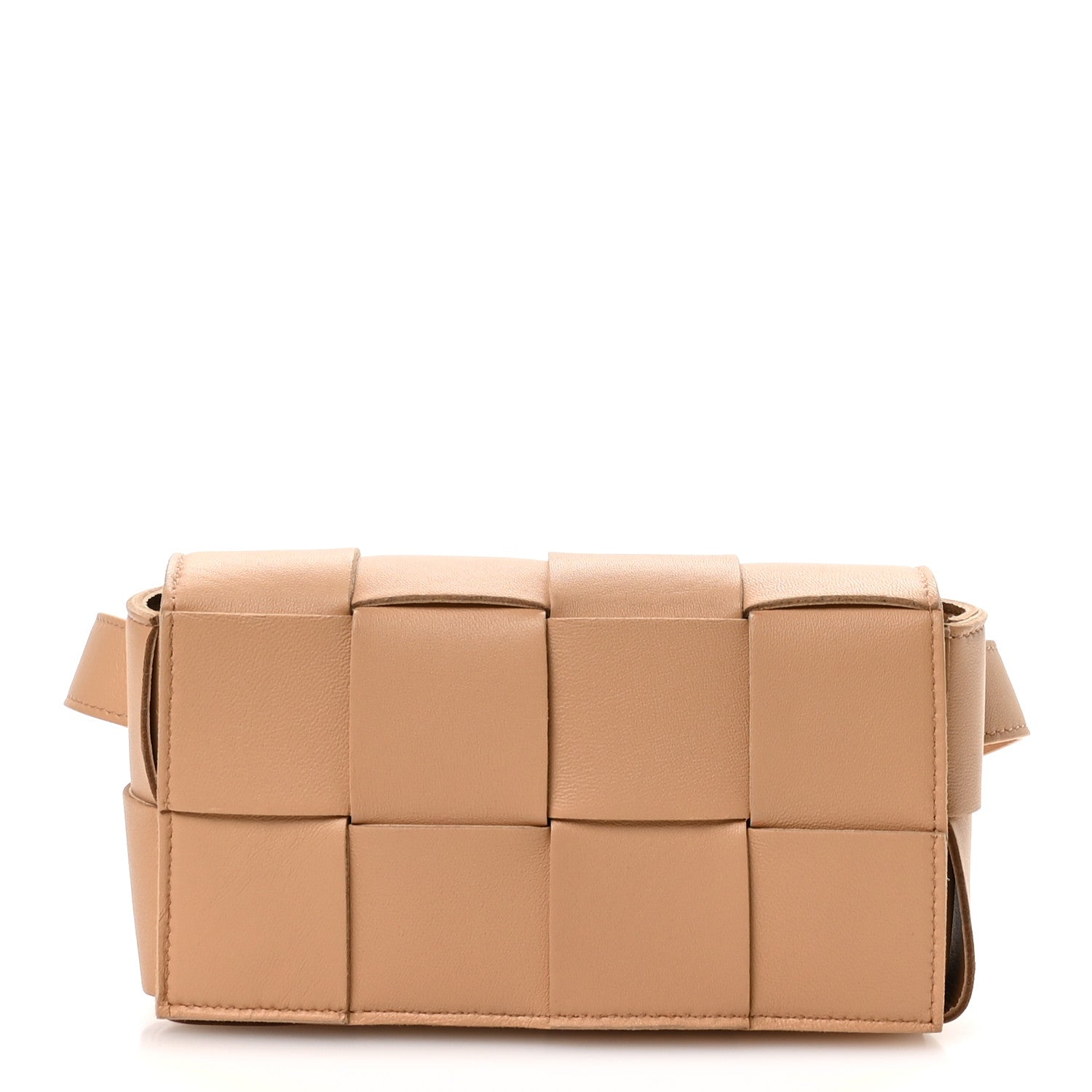 Bottega Veneta Nappa Maxi Intreccio The Belt Cassette Bag Almond 1 of 10