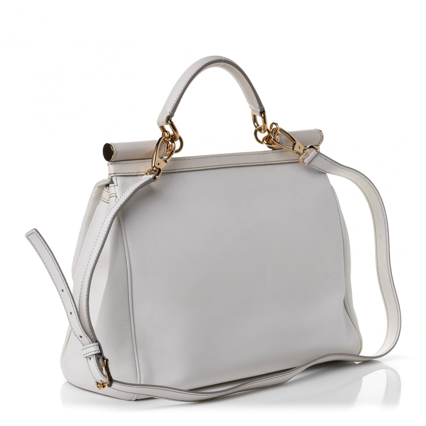 Dauphine Large Miss Sicily Satchel White
