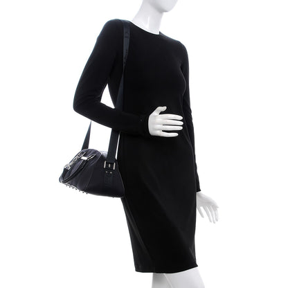 Christian Dior Nylon Crystal Satchel Black 2 of 19