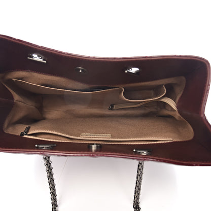 Chanel Patent Quilted Reissue 2.55 Tote Burgundy 6 of 14