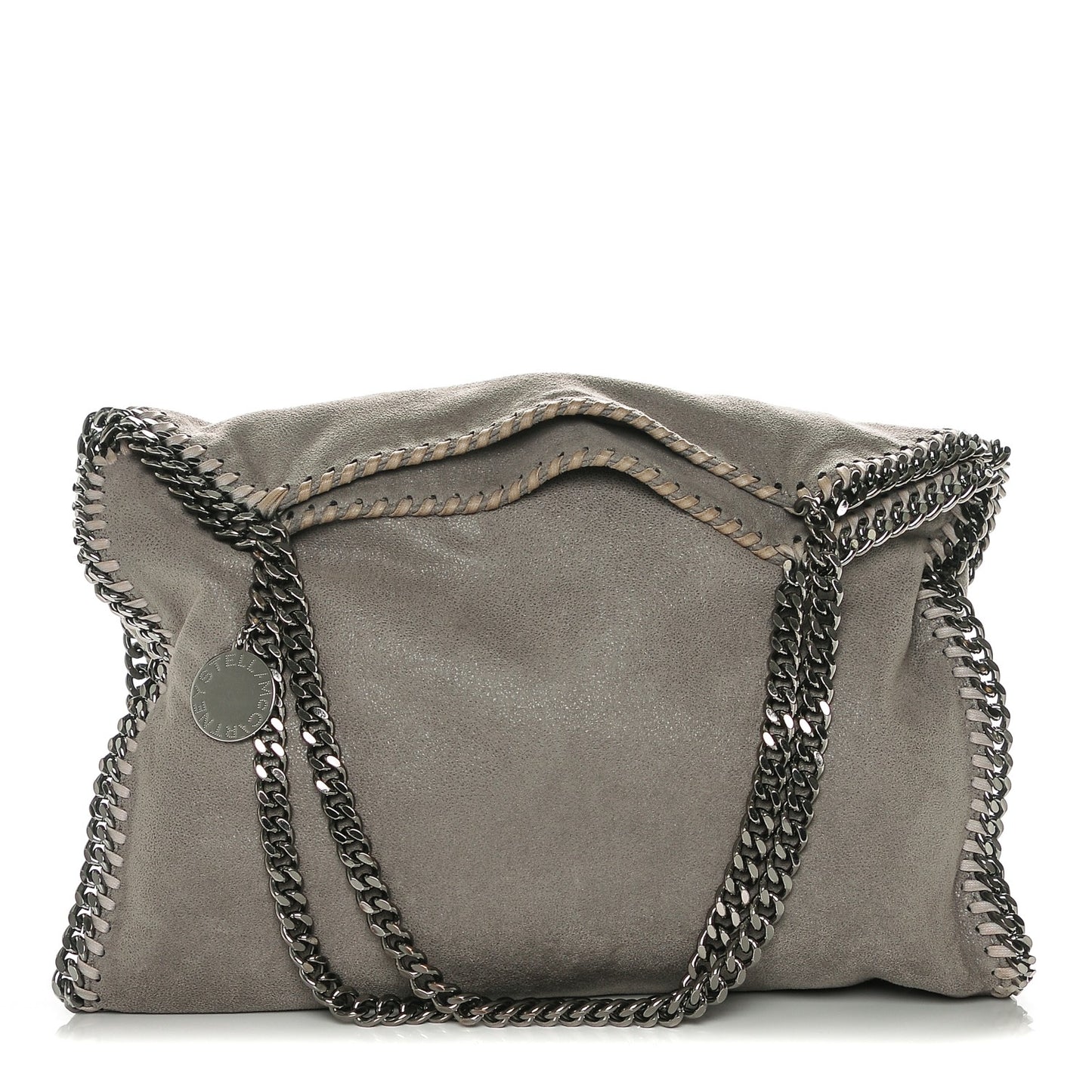 Shaggy Deer Small Falabella Tote Light Grey