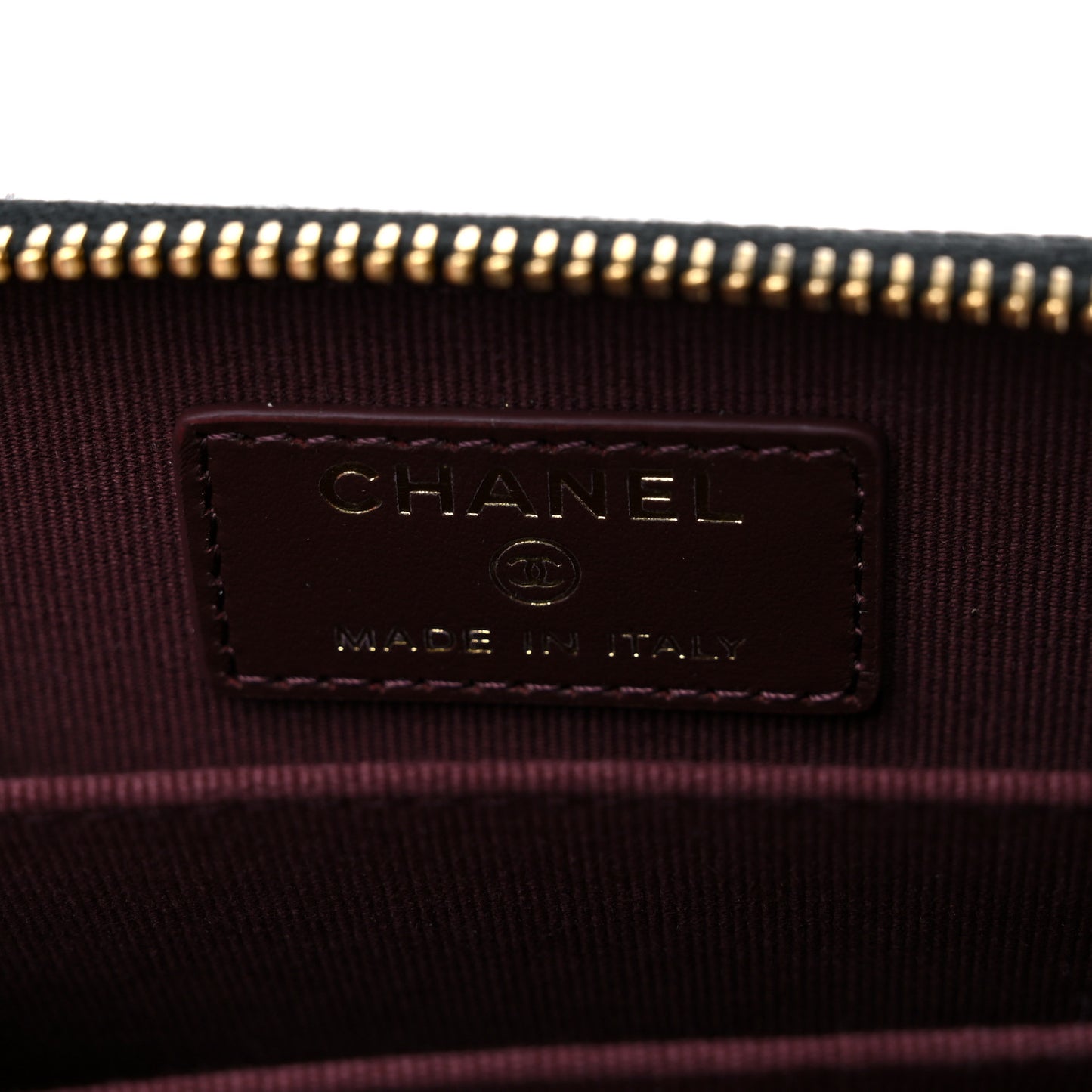 Caviar Quilted Zip Coin Purse Black