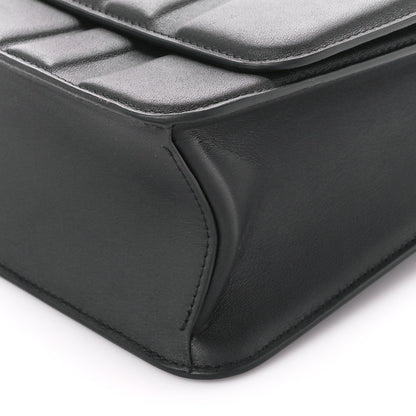 Salvatore Ferragamo Calfskin Quilted Medium New Gancini Shoulder Bag Black 10 of 10