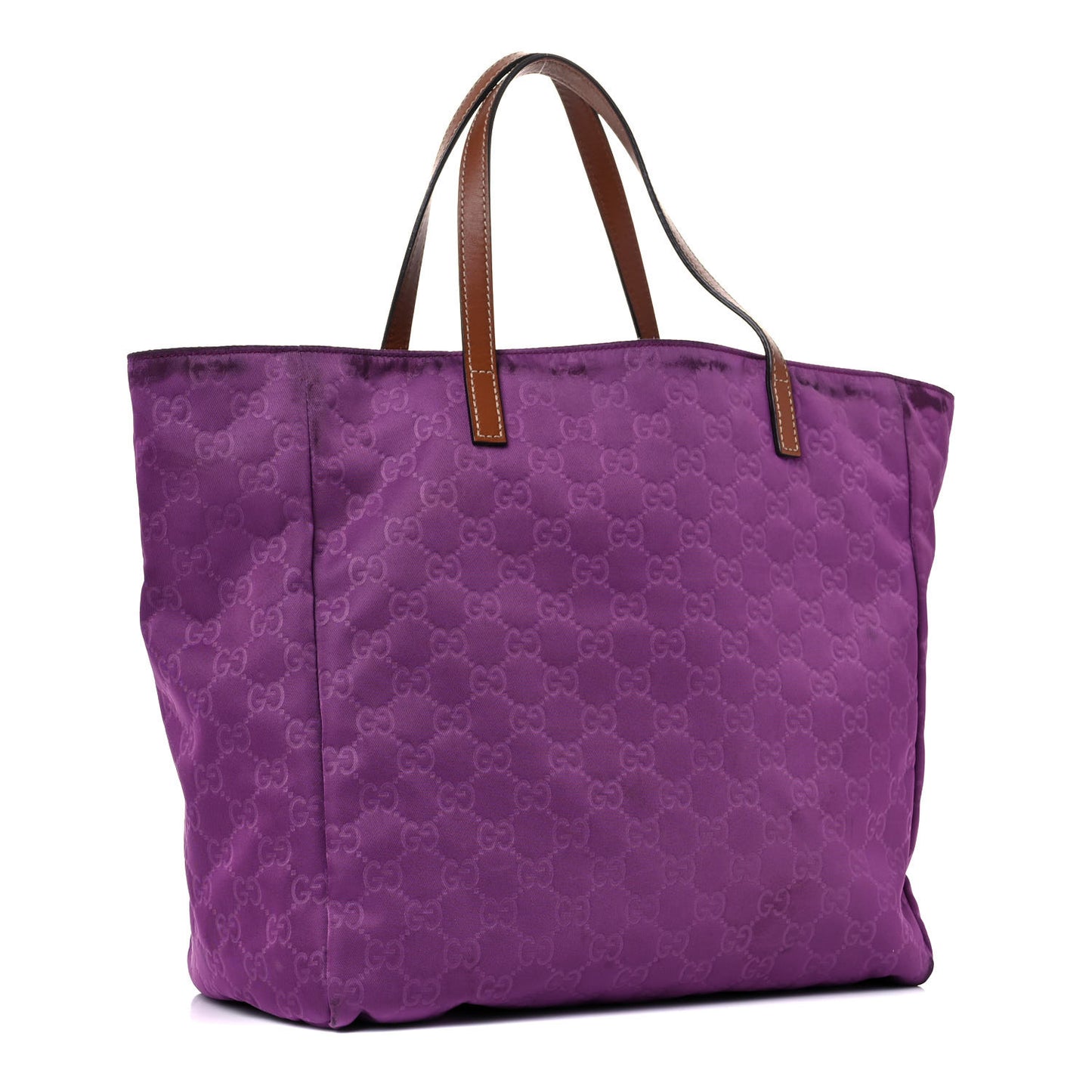 Nylon Guccissima Medium Tote Purple