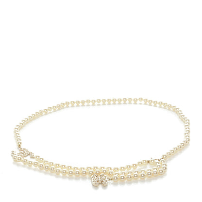 Chanel Pearl CC Double Strand Belt Gold 1 of 7