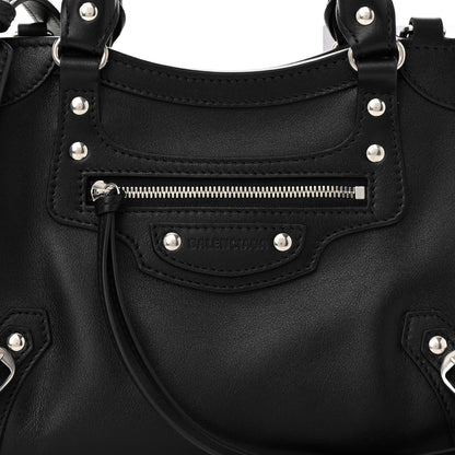Balenciaga Smooth Calfskin Silver Hardware XS Neo Classic City Black 7 of 10