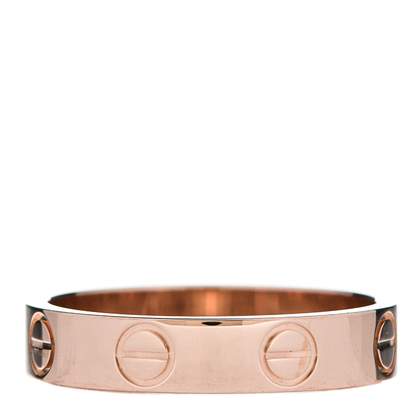 18K Pink Gold 3.5mm LOVE Wedding Band Ring 48 4.5