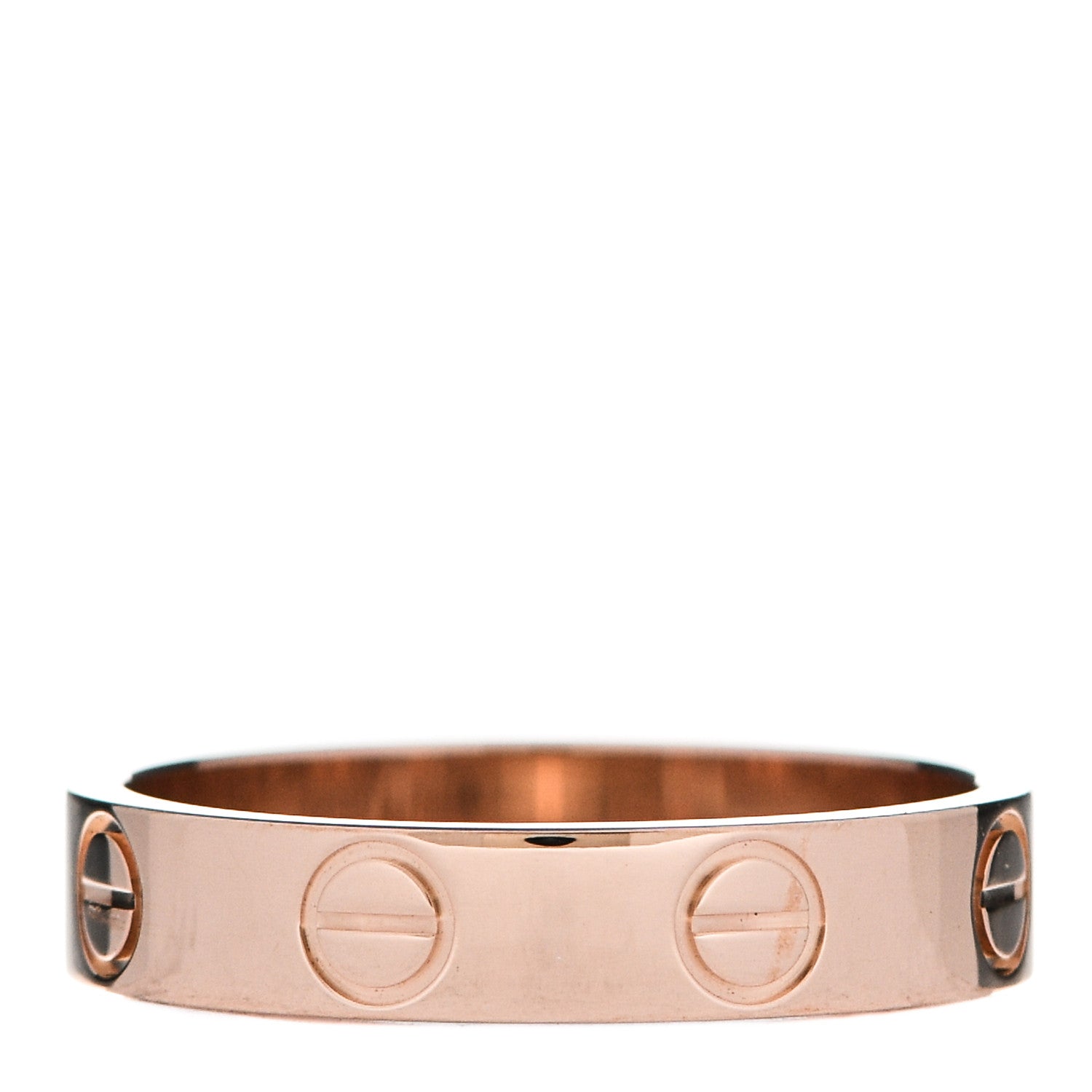 Cartier 18K Pink Gold 3.5mm LOVE Wedding Band Ring 48 4.5 3 of 5