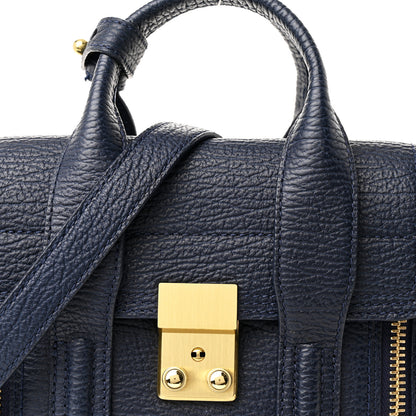3.1 Phillip Lim Textured Calfskin Mini Pashli Satchel Ink 8 of 11