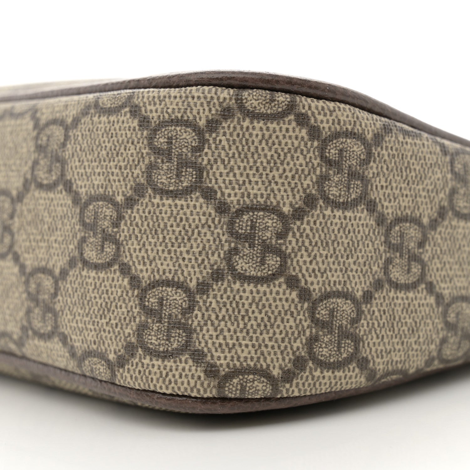 Gucci GG Supreme Monogram Textured Dollar Calfskin Small Ophidia Hobo Beige Ebony New Acero 11 of 11