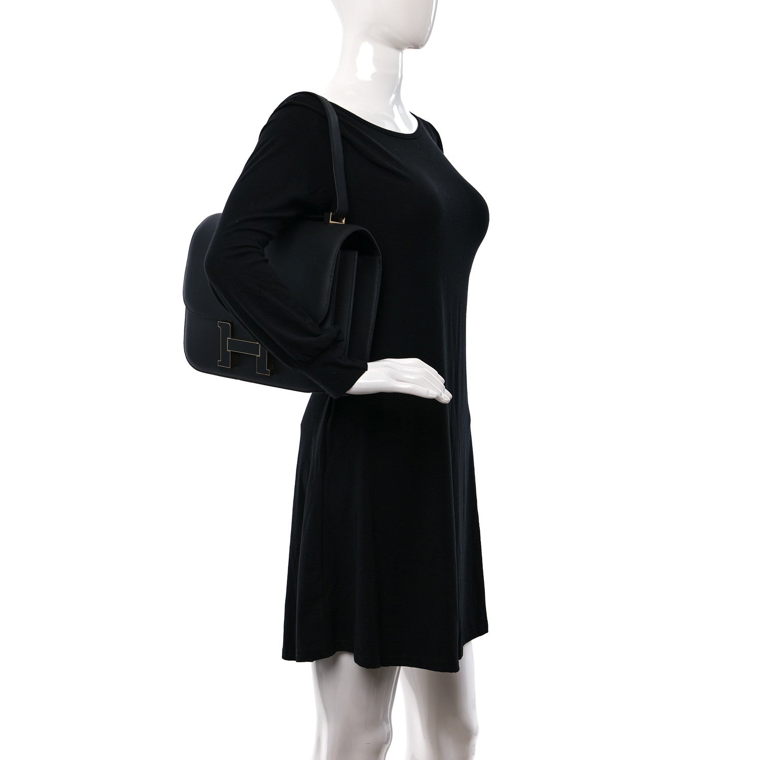 Hermes Veau Sombrero Constance Cartable 29 Black 2 of 11