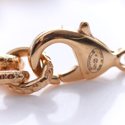 Chanel Metal Crystal 90's Icon Logo Bracelet Gold 4 of 4