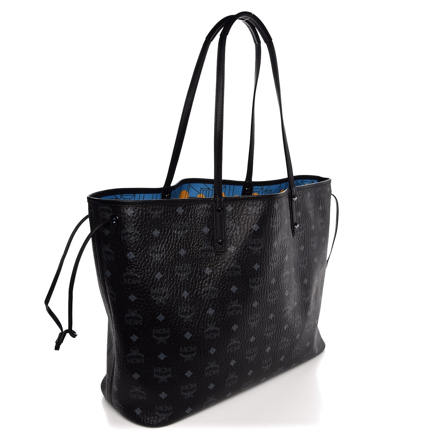 Visetos Large Reversible Shopper Tote Black