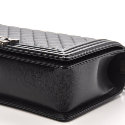 Chanel Caviar Quilted New Medium Boy Flap Black 9 of 11