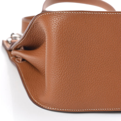 Hermes Taurillon Clemence Jypsiere 28 Gold 8 of 11