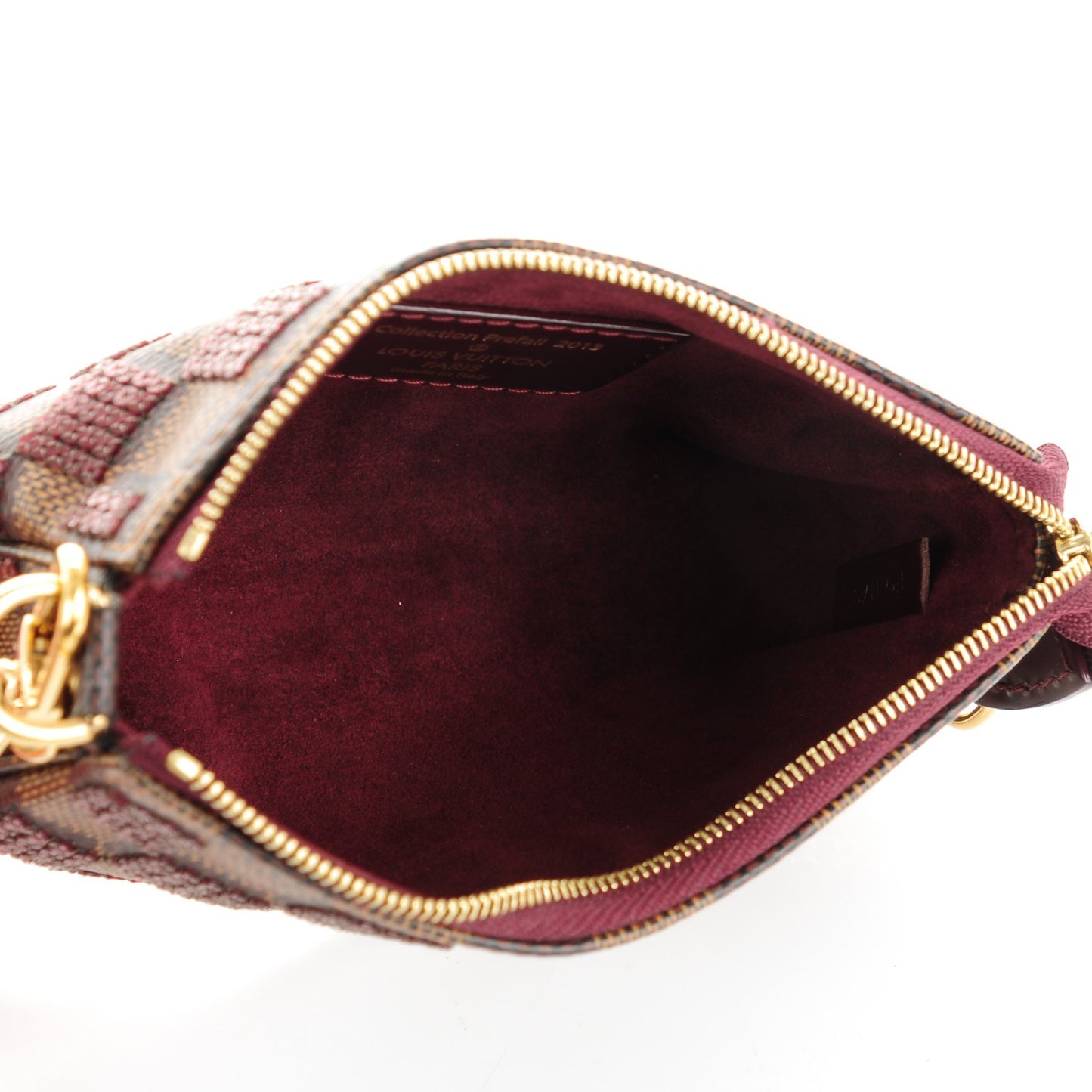 Damier Paillettes Mini Pochette Accessories Red