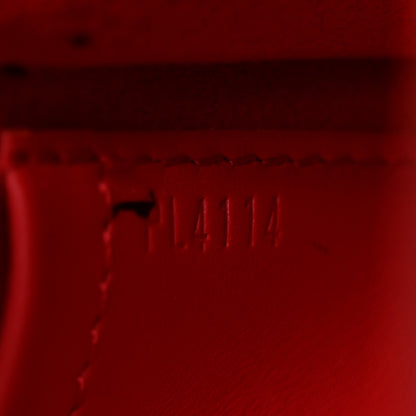 Louis Vuitton Calfskin Chain Louise MM Red 7 of 11