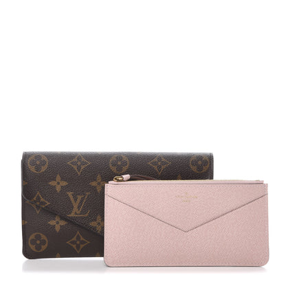 Louis Vuitton Monogram Jeanne Wallet Rose Ballerine 1 of 9