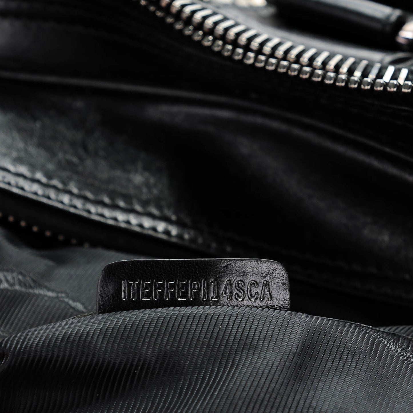 Prorsum Calfskin Studded Knight Satchel Black
