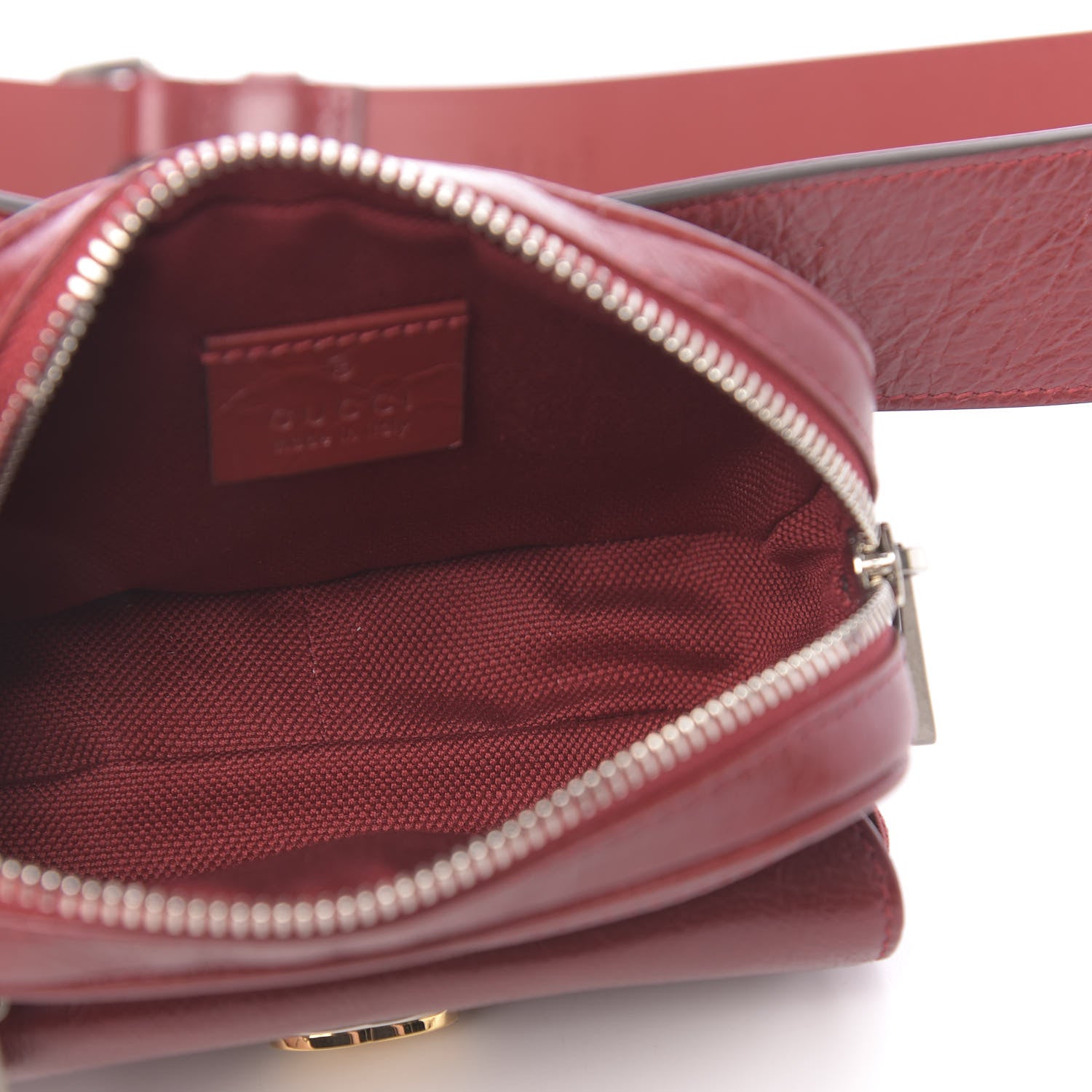 Gucci Fluffy Calfskin Mini Morpheus Belt Bag 90 36 Red 5 of 10