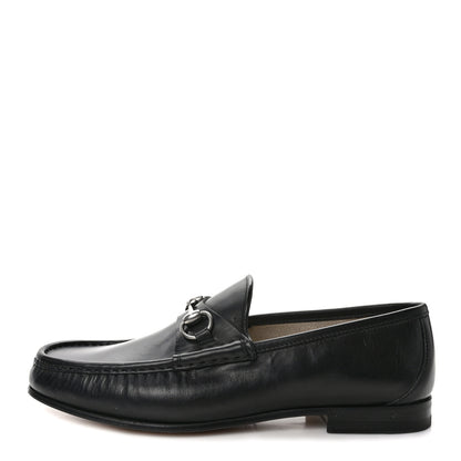 Gucci Calfskin Mens 1953 Horsebit Loafers 9 Black 1 of 8