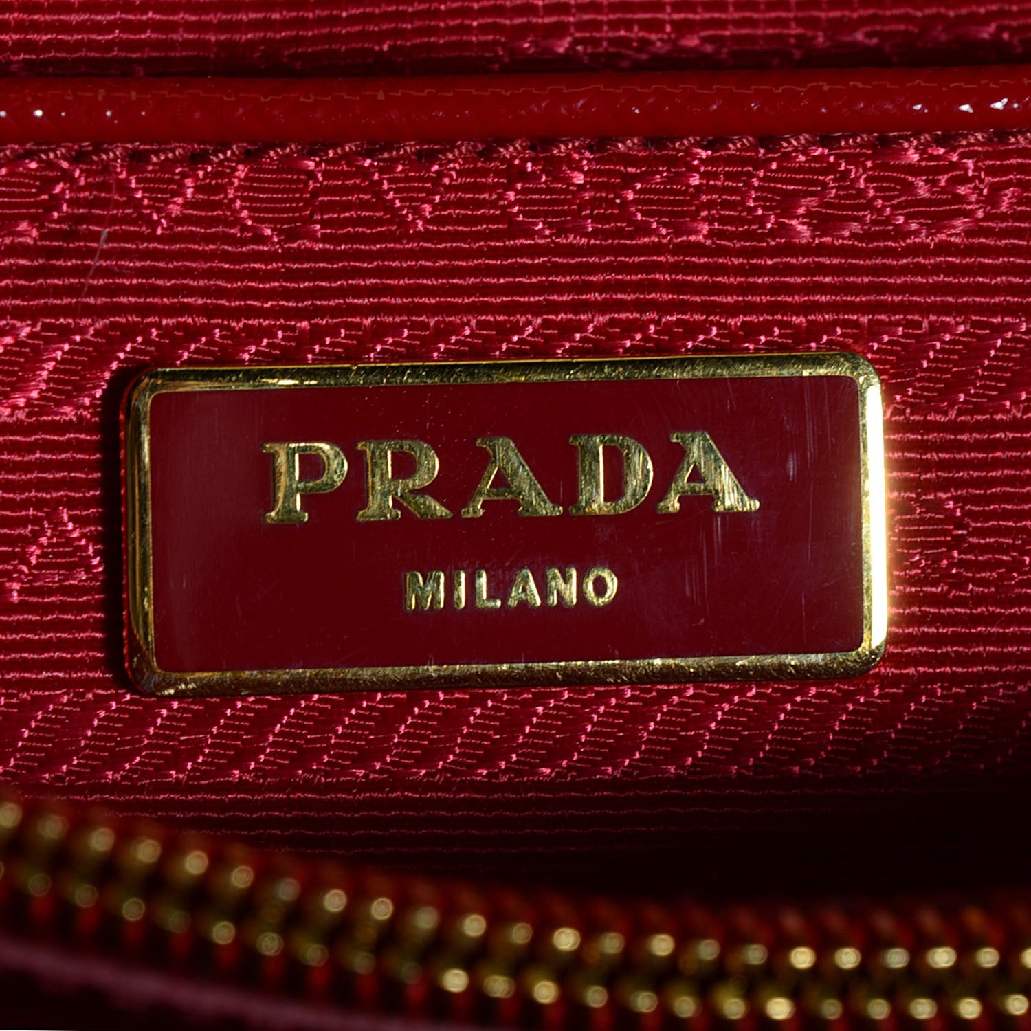 Prada Saffiano Vernice Open Promenade Tote Rosso 16 of 18