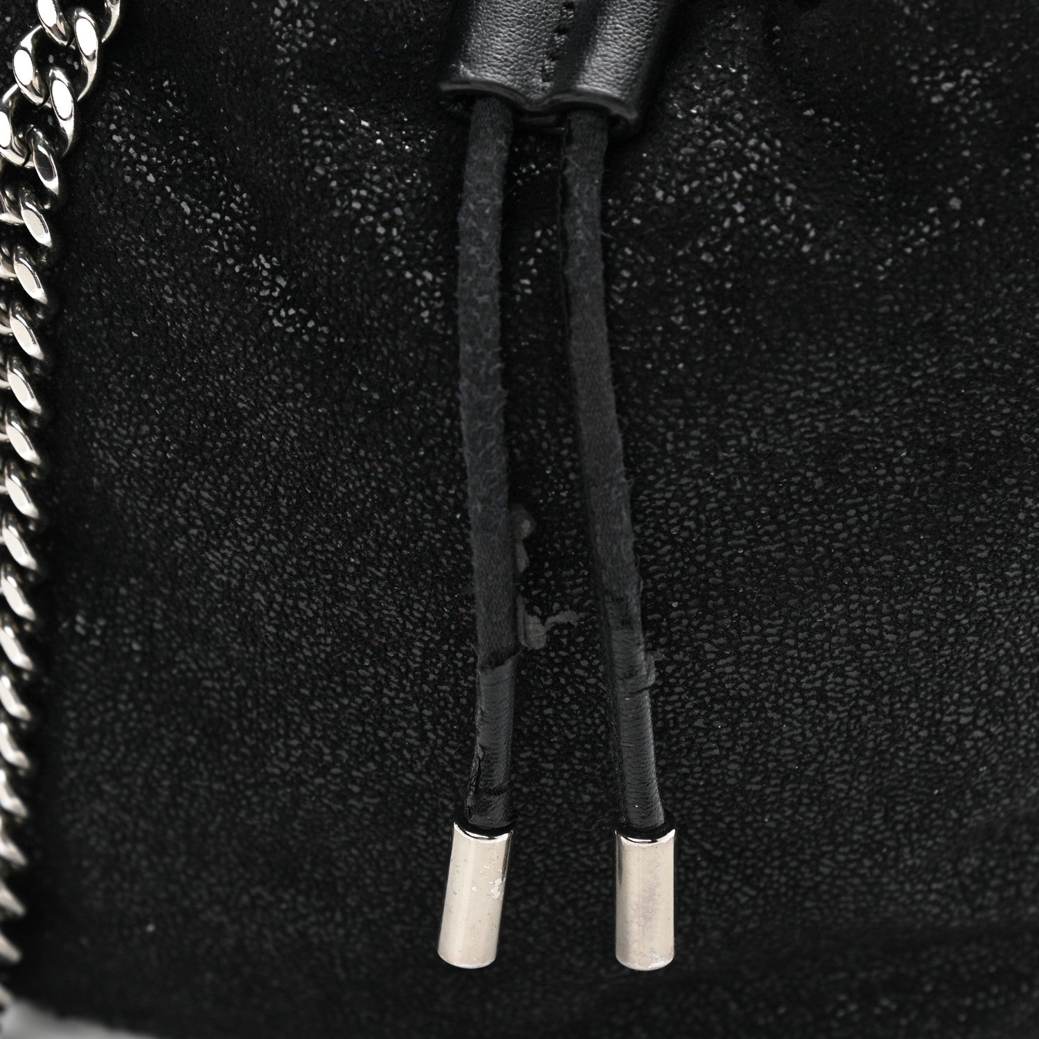 Stella McCartney Shaggy Deer Small Falabella Bucket Bag Black 10 of 11