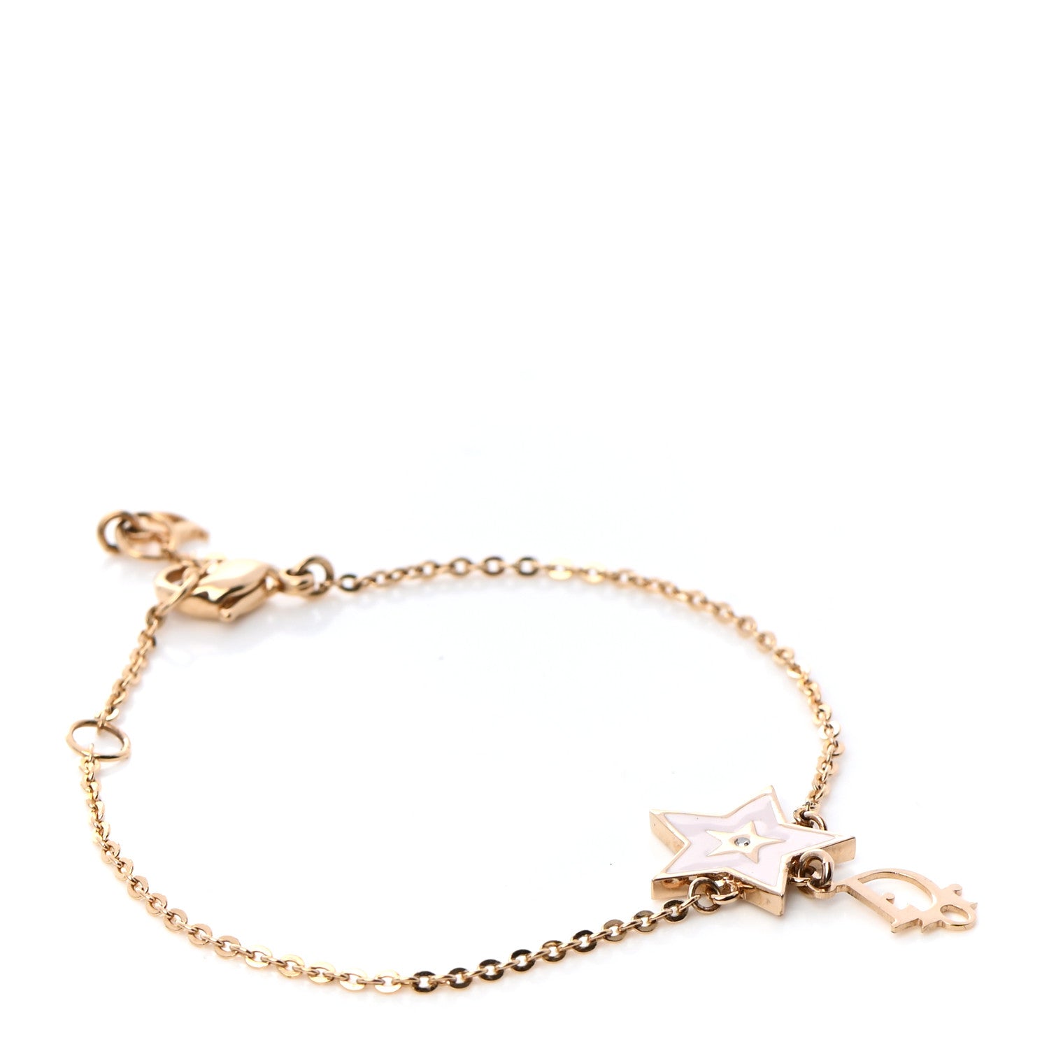 Christian Dior Metal Star Bracelet Purple Gold 1 of 4