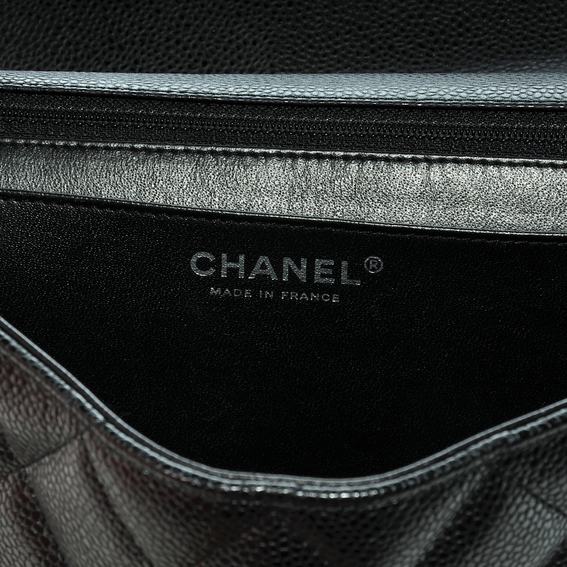 Chanel Caviar Jumbo Single Flap Black 5 of 7