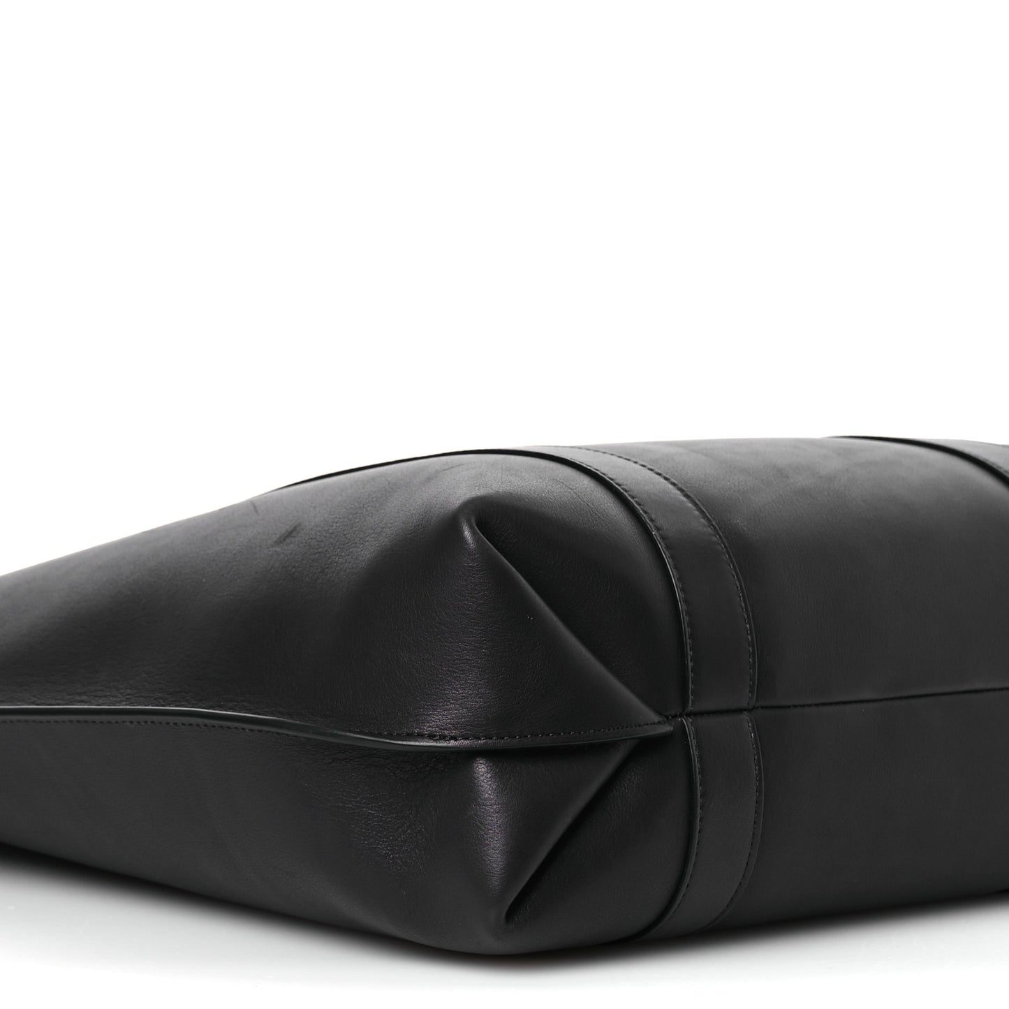 Polished Saddle Calfskin Dante Tote Black
