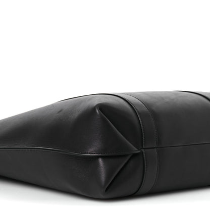 The Row Polished Saddle Calfskin Dante Tote Black 8 of 14