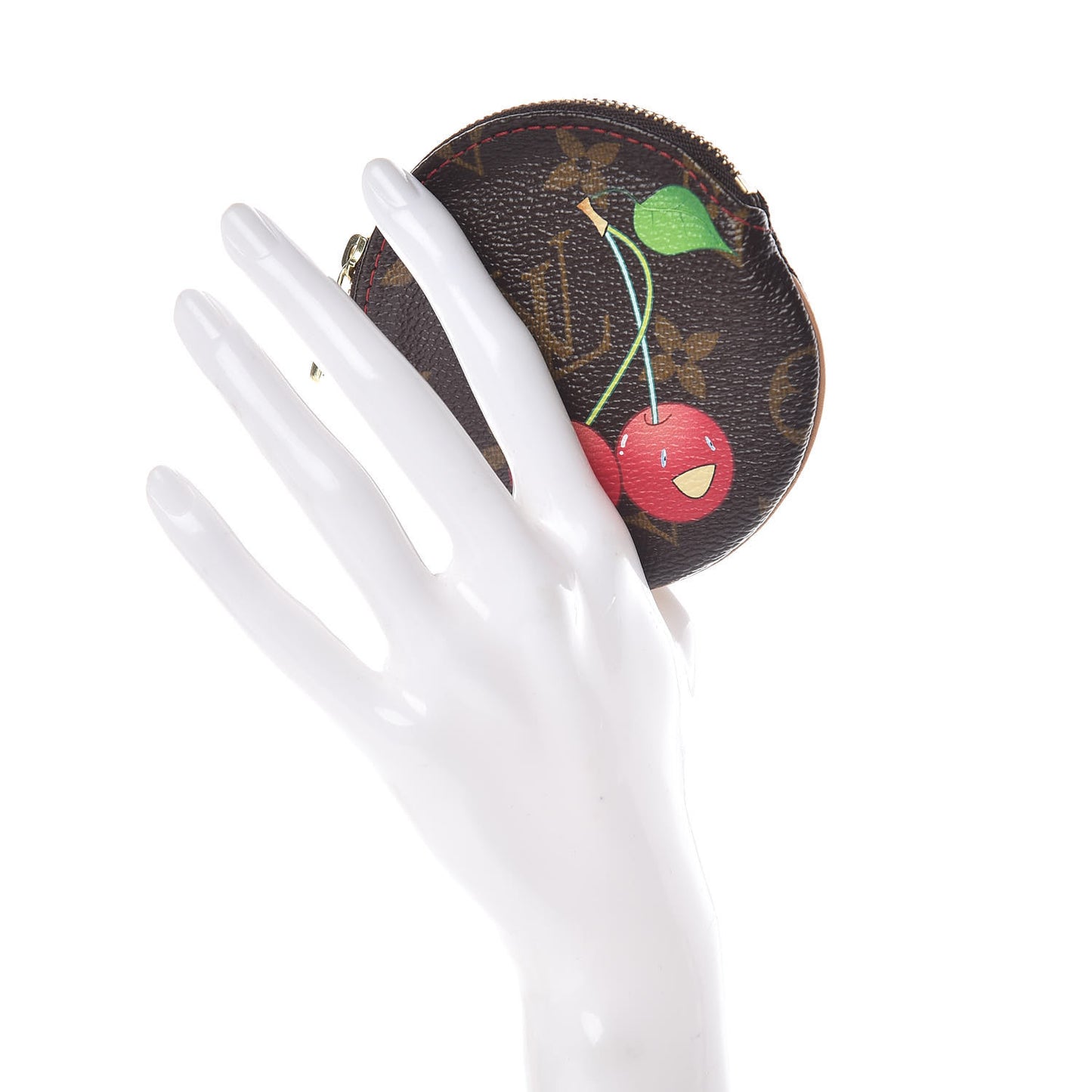 Monogram Cerises Round Coin Purse