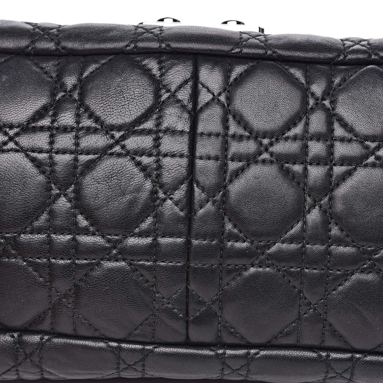 Christian Dior Lambskin Cannage New Lock Flap Black 9 of 16