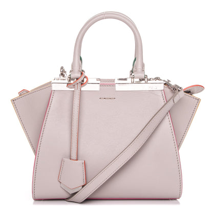 Fendi Vitello Dolce Mini 3Jours Tote Grigio Polvere 1 of 9