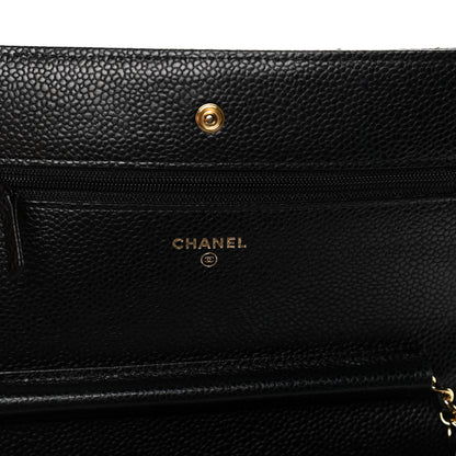 Chanel Caviar Quilted Wallet On Chain WOC Black 6 of 13