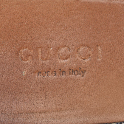 Gucci Cotton Gingham Womens Princetown Slippers 38.5 White Navy 9 of 14