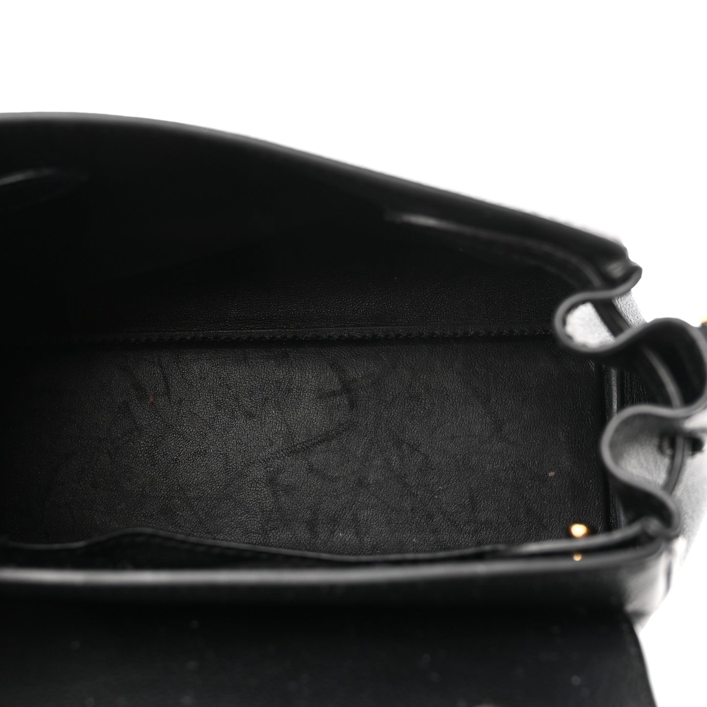 Grained Calfskin Small La Medusa Top Handle Bag Black