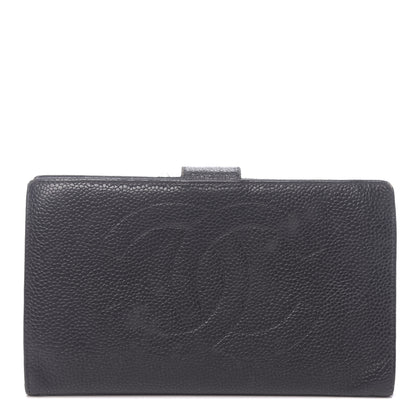 Chanel Caviar Timeless CC French Wallet Black 1 of 16