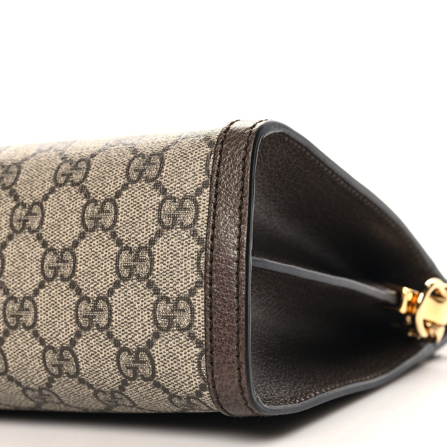 Gucci GG Supreme Monogram Web Medium Ophidia Chain Shoulder Bag Brown 10 of 11