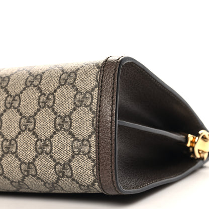Gucci GG Supreme Monogram Web Medium Ophidia Chain Shoulder Bag Brown 10 of 11