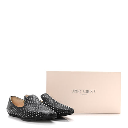 Jimmy Choo Suede Studded Wheel Weekend Slipper 38.5 Black 12 of 12