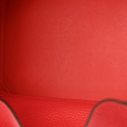 Hermes Taurillon Clemence Verso Lindy 26 Rouge Casaque Bougainvillea 12 of 17